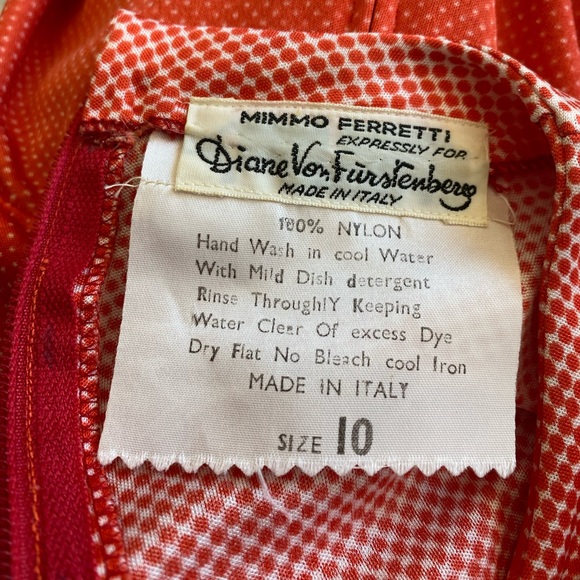 Mimmo Ferretti expressly for Diane Von Furstenberg Elephant print dress 1970’s - Picture 3 of 7